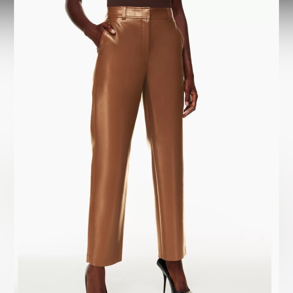 Aritzia Babaton Command Pant in Cognac